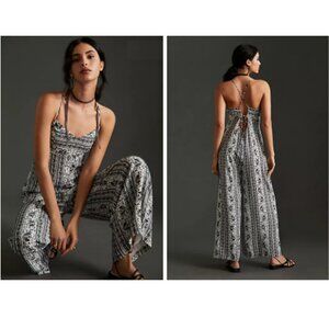 ANTHROPOLOGIE If By Sea Wide-Leg Jumpsuit